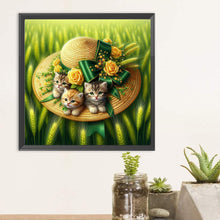 Load image into Gallery viewer, Diamond Painting - Full Round - Lawn Kitten Gift (30*30CM)