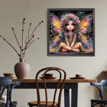 Load image into Gallery viewer, Diamond Painting - Full Round - Butterfly Cartoon Girl (40*40CM)