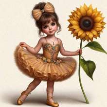 Load image into Gallery viewer, Diamond Painting - Full Round - Ballet Girl and Flowers (30*30CM)