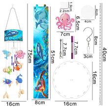 Load image into Gallery viewer, Marine Life Diamond Painting Wind Chime DIY Rhinestones Wind Chime Kit