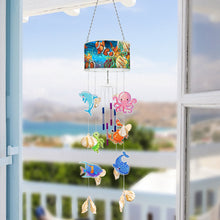 Load image into Gallery viewer, Marine Life Diamond Painting Wind Chime DIY Rhinestones Wind Chime Kit