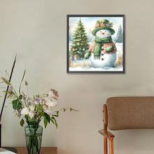 Load image into Gallery viewer, Diamond Painting - Full Round - Christmas snowman (30*30CM)