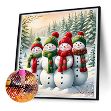 Load image into Gallery viewer, Diamond Painting - Full Round - Christmas snowman (30*30CM)