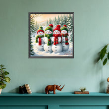 Load image into Gallery viewer, Diamond Painting - Full Round - Christmas snowman (30*30CM)