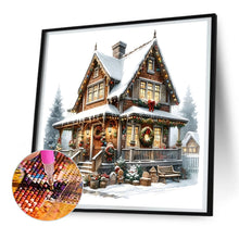 Load image into Gallery viewer, Diamond Painting - Full Round - Christmas cottage (30*30CM)