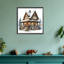 Load image into Gallery viewer, Diamond Painting - Full Round - Christmas cottage (30*30CM)