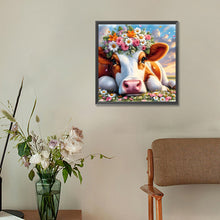 Load image into Gallery viewer, Diamond Painting - Full Round - Flower cluster cow (30*30CM)