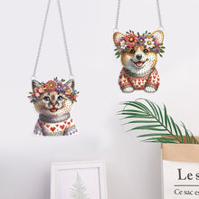 Load image into Gallery viewer, 2Pcs PET Special Shaped Kitten Puppy Diamond Painting Hanging Decor for Bedroom