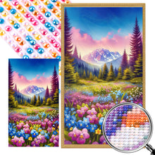 Load image into Gallery viewer, AB Diamond Painting - Full Round - Garden snow mountain (40*70CM)