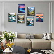 Load image into Gallery viewer, 6pcs Round Diamond Painting Set - Outdoor scenery (30*40CM)