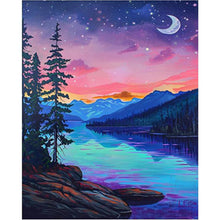 Load image into Gallery viewer, 6pcs Round Diamond Painting Set - Outdoor scenery (30*40CM)