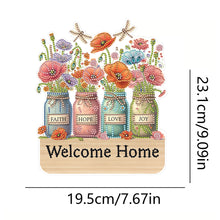 Load image into Gallery viewer, Wooden Vase Diamond Art Hanging Hook Rail Diamond Painting Art Craft Wall Hooks