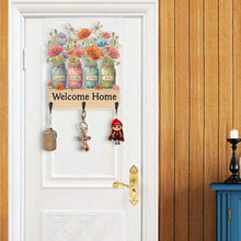 Load image into Gallery viewer, Wooden Vase Diamond Art Hanging Hook Rail Diamond Painting Art Craft Wall Hooks