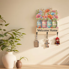 Load image into Gallery viewer, Wooden Vase Diamond Art Hanging Hook Rail Diamond Painting Art Craft Wall Hooks