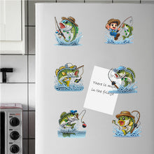Load image into Gallery viewer, 6Pcs Acrylic Special Shape Bud Goblin Fridge Stickers Diamond Art Magnets Decals