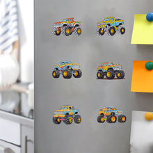 Load image into Gallery viewer, 6Pcs Acrylic Special Shape Bud Goblin Fridge Stickers Diamond Art Magnets Decals