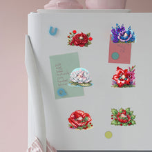 Load image into Gallery viewer, 6Pcs Acrylic Special Shape Bud Goblin Fridge Stickers Diamond Art Magnets Decals