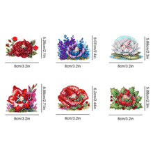 Load image into Gallery viewer, 6Pcs Acrylic Special Shape Bud Goblin Fridge Stickers Diamond Art Magnets Decals