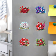 Load image into Gallery viewer, 6Pcs Acrylic Special Shape Bud Goblin Fridge Stickers Diamond Art Magnets Decals