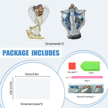 Load image into Gallery viewer, 2Pcs PET Special Shaped People Animal Diamond Painting Desktop Ornament for Home