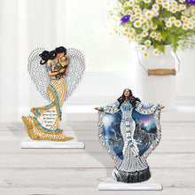 Load image into Gallery viewer, 2Pcs PET Special Shaped People Animal Diamond Painting Desktop Ornament for Home