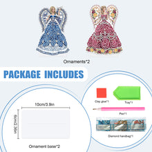 Load image into Gallery viewer, 2Pcs PET Special Shaped People Animal Diamond Painting Desktop Ornament for Home