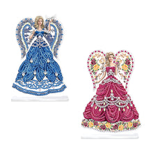 Load image into Gallery viewer, 2Pcs PET Special Shaped People Animal Diamond Painting Desktop Ornament for Home