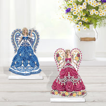 Load image into Gallery viewer, 2Pcs PET Special Shaped People Animal Diamond Painting Desktop Ornament for Home