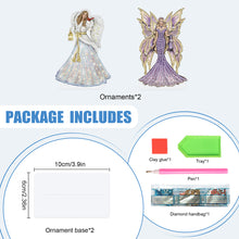 Load image into Gallery viewer, 2Pcs PET Special Shaped People Animal Diamond Painting Desktop Ornament for Home