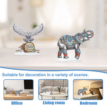Load image into Gallery viewer, 2Pcs PET Special Shaped People Animal Diamond Painting Desktop Ornament for Home