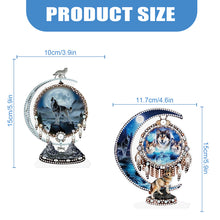Load image into Gallery viewer, 2Pcs PET Special Shaped People Animal Diamond Painting Desktop Ornament for Home