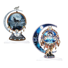 Load image into Gallery viewer, 2Pcs PET Special Shaped People Animal Diamond Painting Desktop Ornament for Home