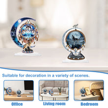 Load image into Gallery viewer, 2Pcs PET Special Shaped People Animal Diamond Painting Desktop Ornament for Home