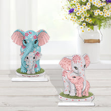 Load image into Gallery viewer, 2Pcs PET Special Shaped People Animal Diamond Painting Desktop Ornament for Home