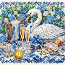 Load image into Gallery viewer, Diamond Painting - Partial Special Shaped - Swan gift (30*30CM)