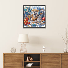 Load image into Gallery viewer, Diamond Painting - Partial Special Shaped - Puppy gift (30*30CM)
