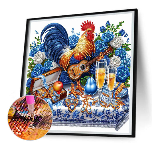 Diamond Painting - Partial Special Shaped - Rooster gift (30*30CM)