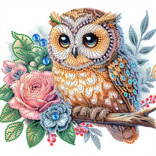 Load image into Gallery viewer, Diamond Painting - Partial Special Shaped - Owl (30*30CM)
