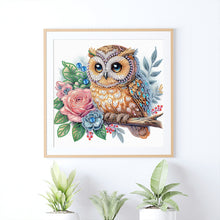 Load image into Gallery viewer, Diamond Painting - Partial Special Shaped - Owl (30*30CM)