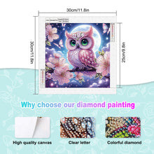 Load image into Gallery viewer, Diamond Painting - Partial Special Shaped - Owl (30*30CM)