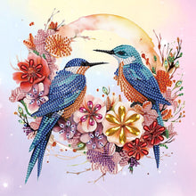 Load image into Gallery viewer, Diamond Painting - Full Round - Blue bird (30*30CM)