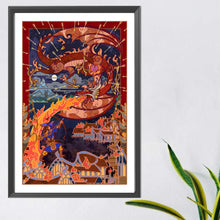 Load image into Gallery viewer, AB Diamond Painting - Full Round - Dragon removal day (40*60CM)