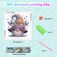 Load image into Gallery viewer, Diamond Painting - Partial Special Shaped - Flower cluster gnome (30*30CM)