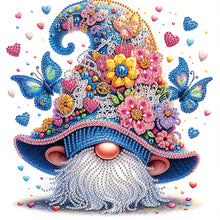Load image into Gallery viewer, Diamond Painting - Partial Special Shaped - Flower cluster gnome (30*30CM)