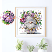 Load image into Gallery viewer, Diamond Painting - Partial Special Shaped - Flower cluster gnome (30*30CM)