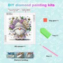 Load image into Gallery viewer, Diamond Painting - Partial Special Shaped - Flower cluster gnome (30*30CM)
