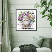 Load image into Gallery viewer, Diamond Painting - Partial Special Shaped - Flower cluster gnome (30*30CM)