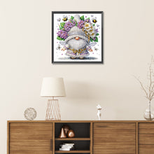 Load image into Gallery viewer, Diamond Painting - Partial Special Shaped - Flower cluster gnome (30*30CM)