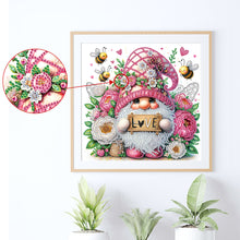 Load image into Gallery viewer, Diamond Painting - Partial Special Shaped - Flower cluster gnome (30*30CM)
