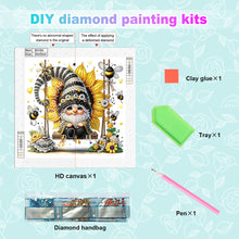 Load image into Gallery viewer, Diamond Painting - Partial Special Shaped - Flower cluster gnome (30*30CM)